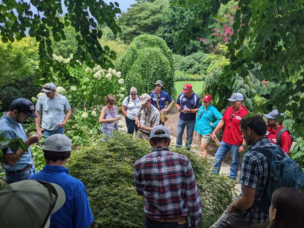 NC Agricultural Extension Agents looking for pests and pathogens of ornamentals at J.C. Raulston Arboretum (Raleigh, NC) 