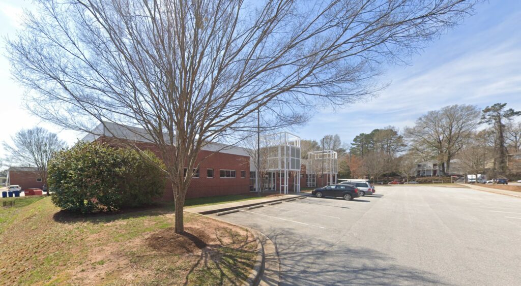 A Google street view of the front of the Varsity Research Building, Module 10